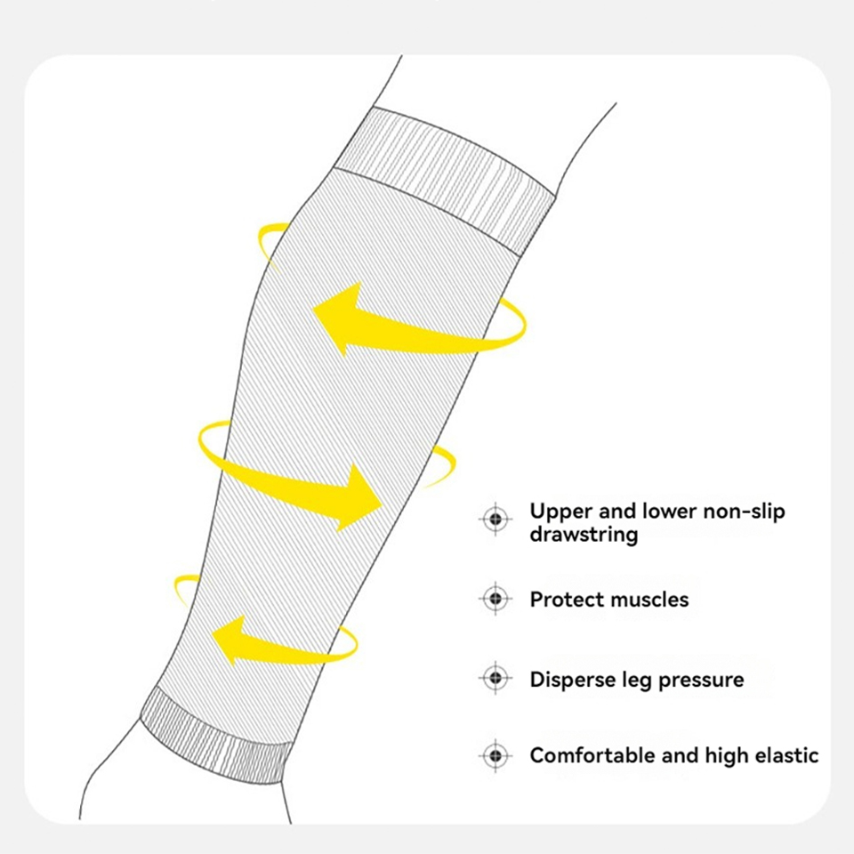 Compression Sleeve Calf - Loogdeel Professional Breathable Calf Compression Sleeve