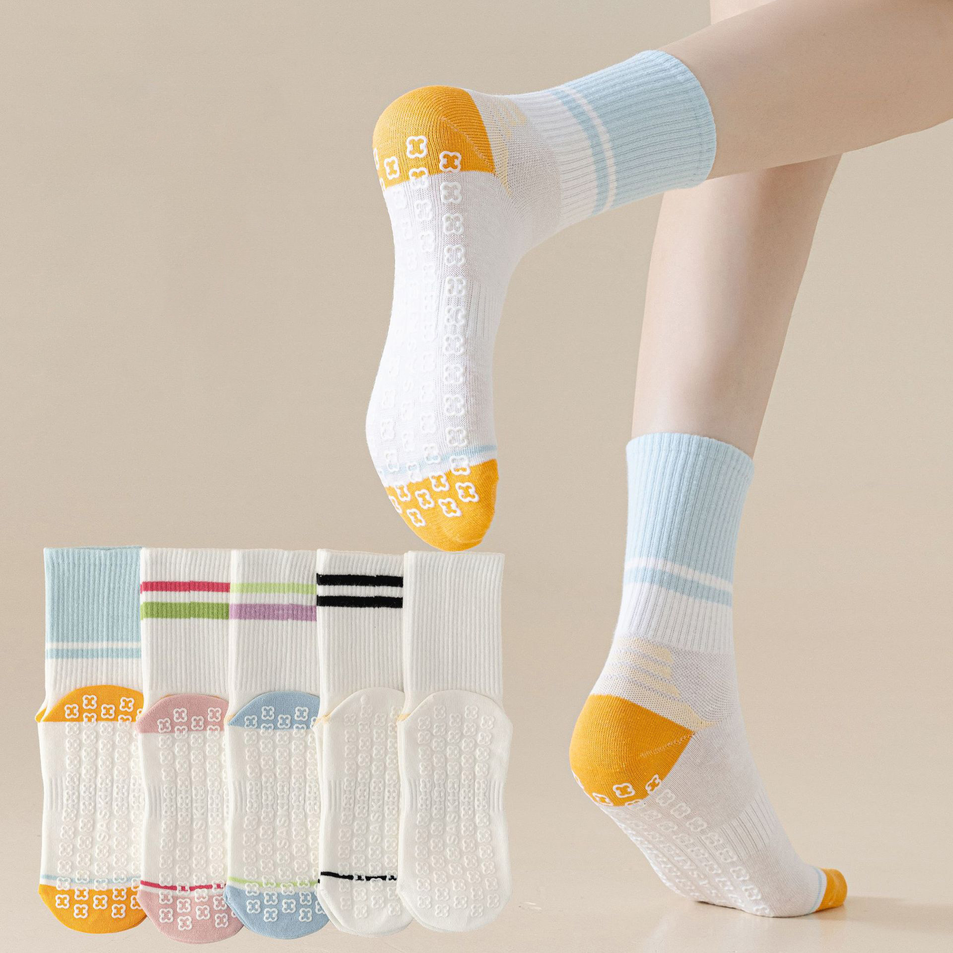 2pairs Non-Slip Grip Sock Slip – Grip Sock Yoga recenzja i cena