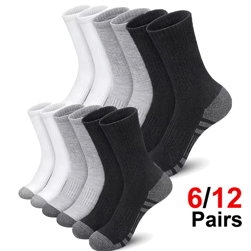 Men's 6 Pairs Pack High Perfor – Cotton Crew Sock Pack recenzja i cena