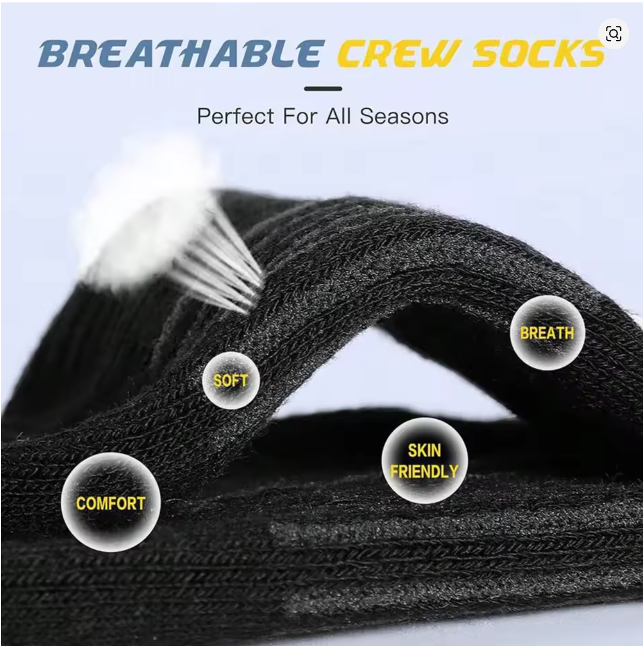 Men's 6 Pairs Pack High Perfor – Cotton Crew Sock Pack recenzja i cena