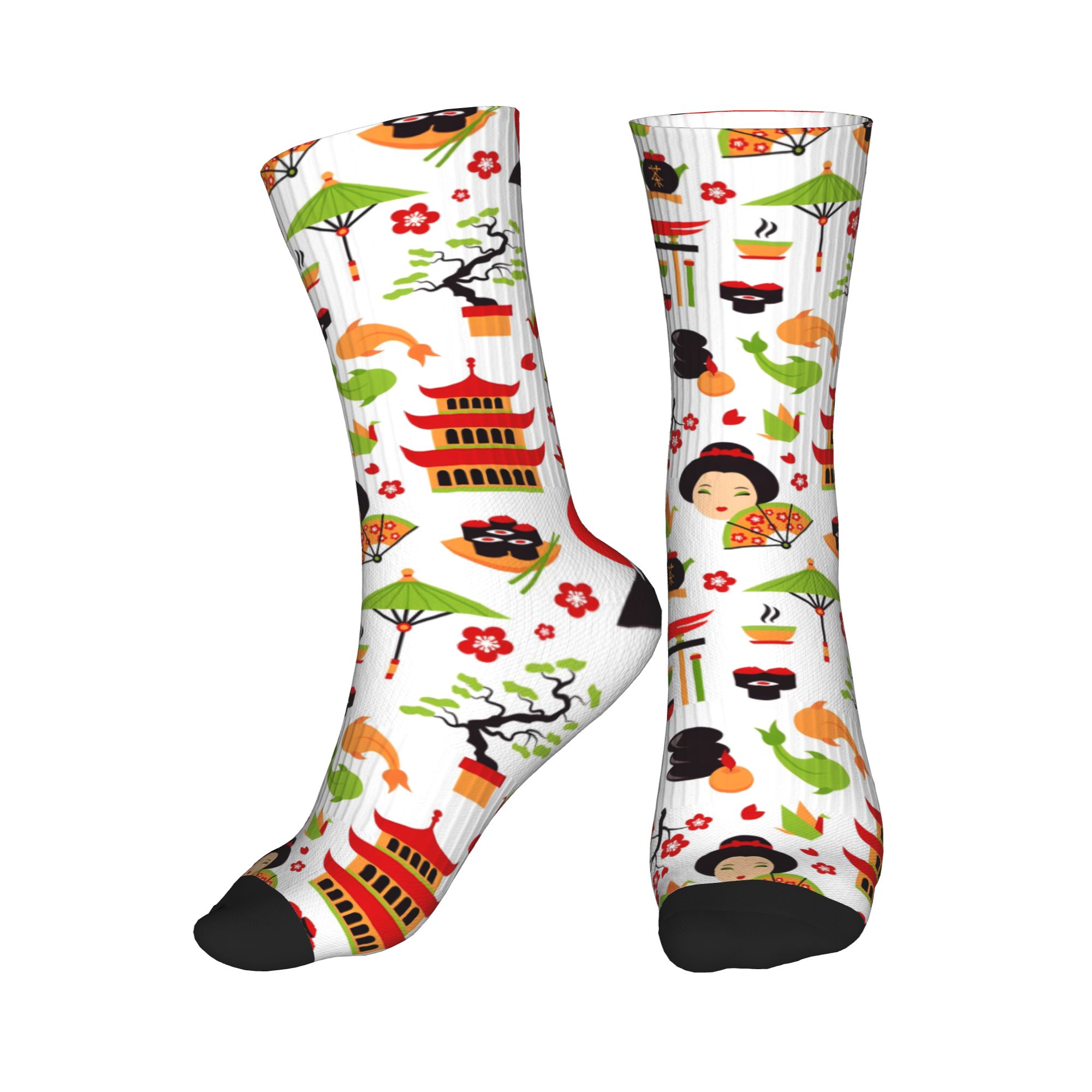 Cool Men's White Japanese Geis – Dress Sock Men recenzja i cena