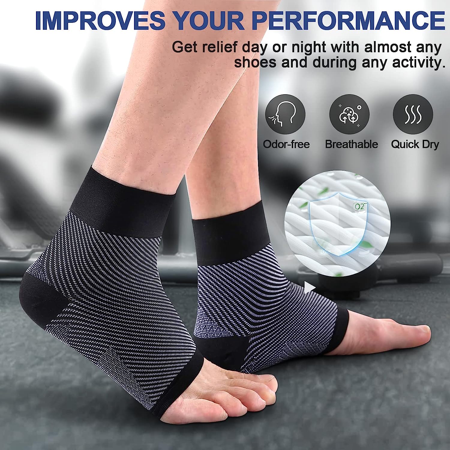 1pair Plantar Fasciitis Compre – Ankle Brace Sock recenzja i cena