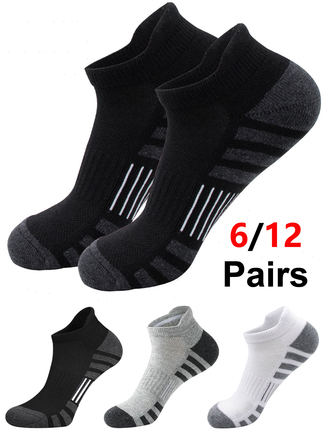 6/24 Pairs Cushioned Breathabl – Athletic Sock Cushion recenzja i cena