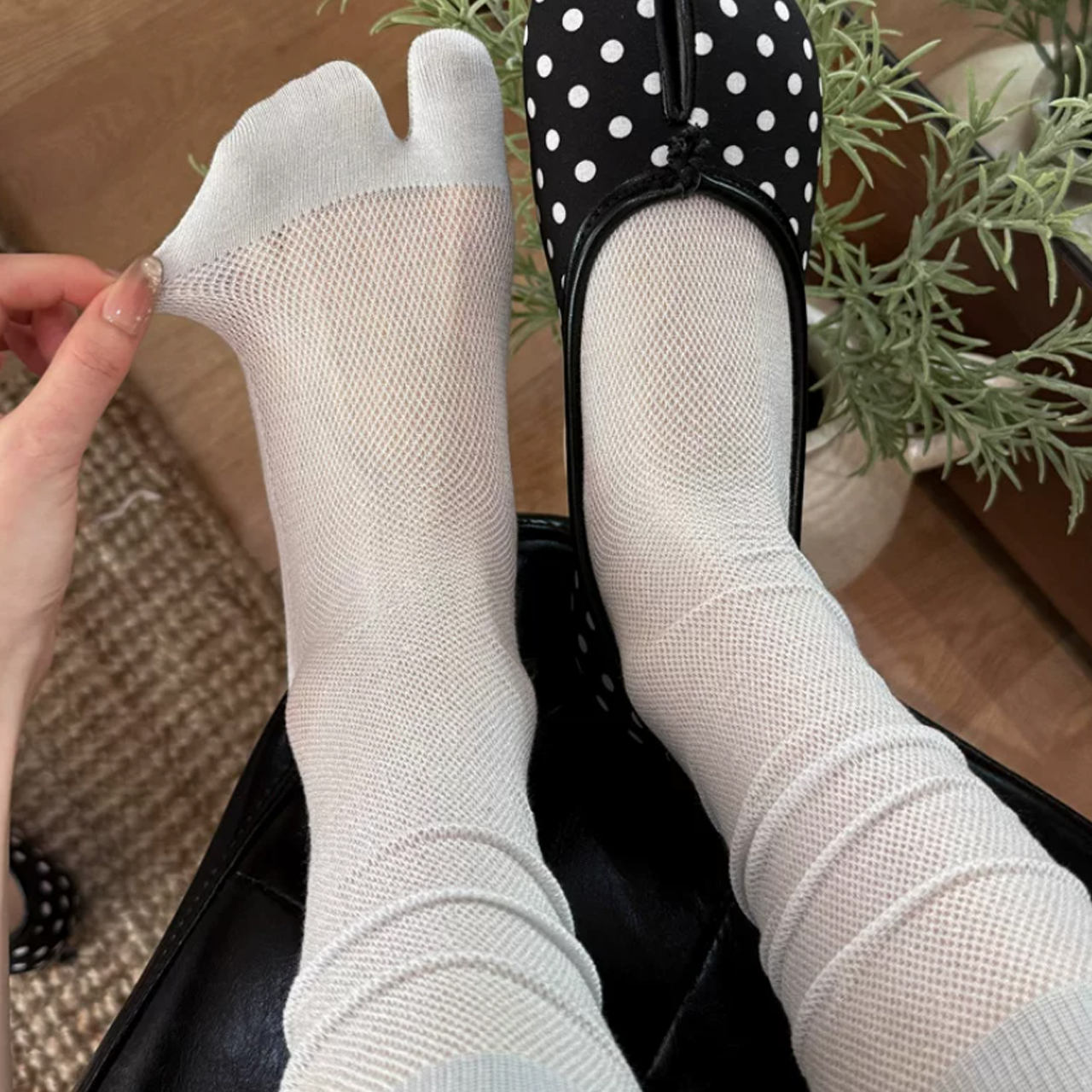 White Split Toe Socks for Wome – Toe Sock Split recenzja i cena