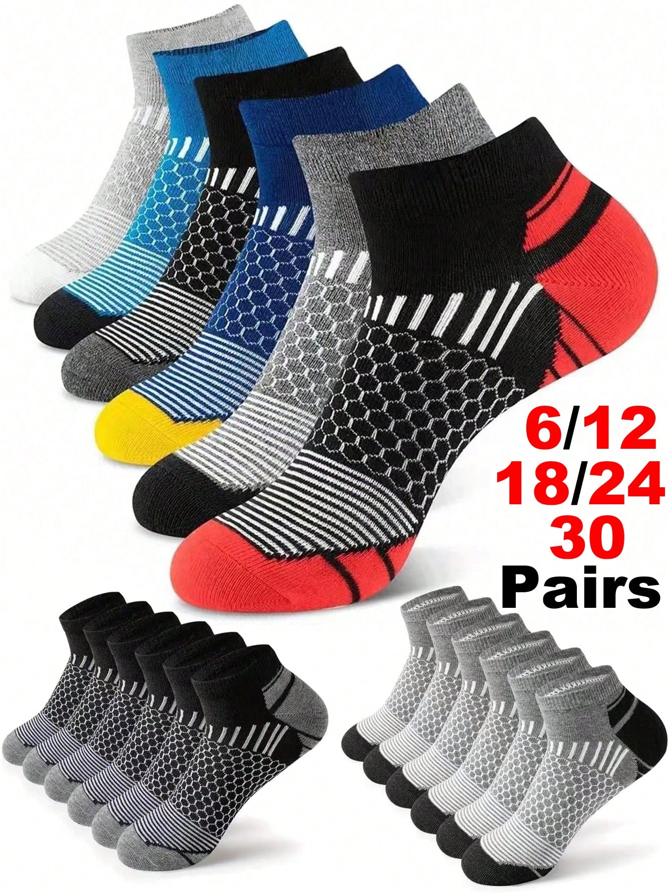 12Pairs Men's Ankle Athletic S – Ankle Sock Low Cut recenzja i cena