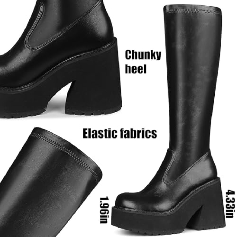 AMINUGAL Womens Elastic Knee H – Knee High Sock Women recenzja i cena