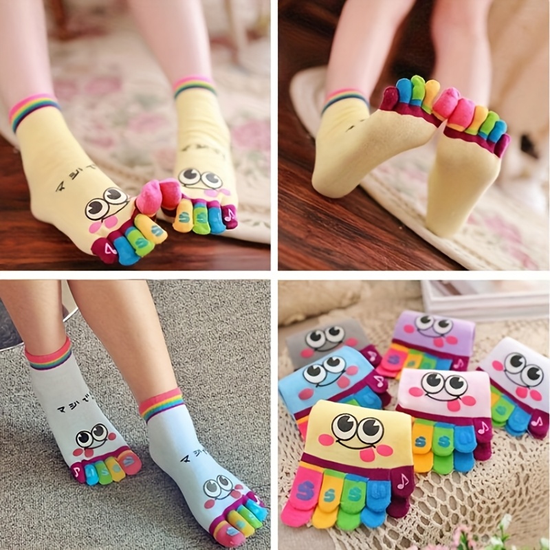3pairs//Cartoon printed toe so – Toe Sock Split recenzja i cena