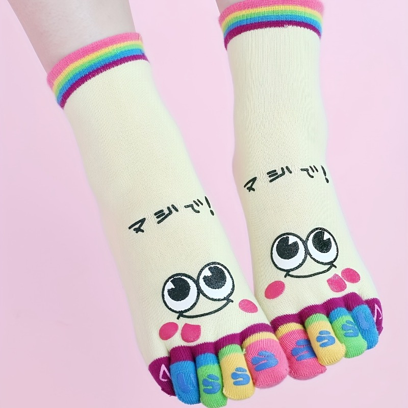 3pairs//Cartoon printed toe so – Toe Sock Split recenzja i cena
