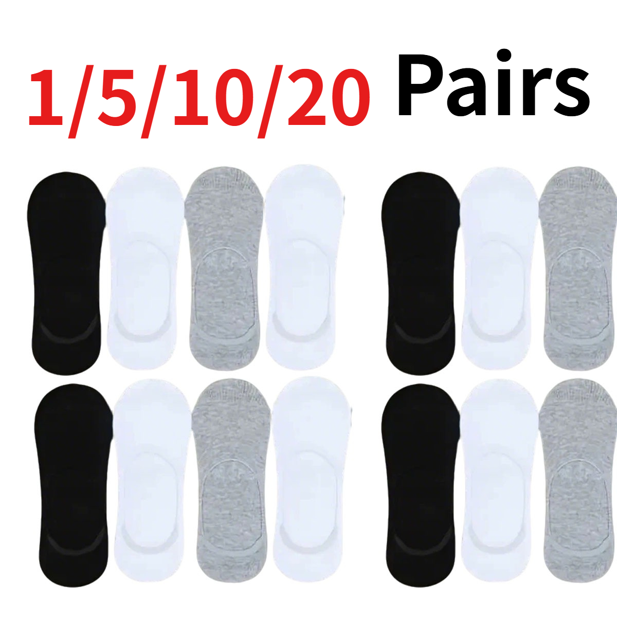 1/5/10/20 Pairs Neutral Summer – No Show Sock Women recenzja i cena
