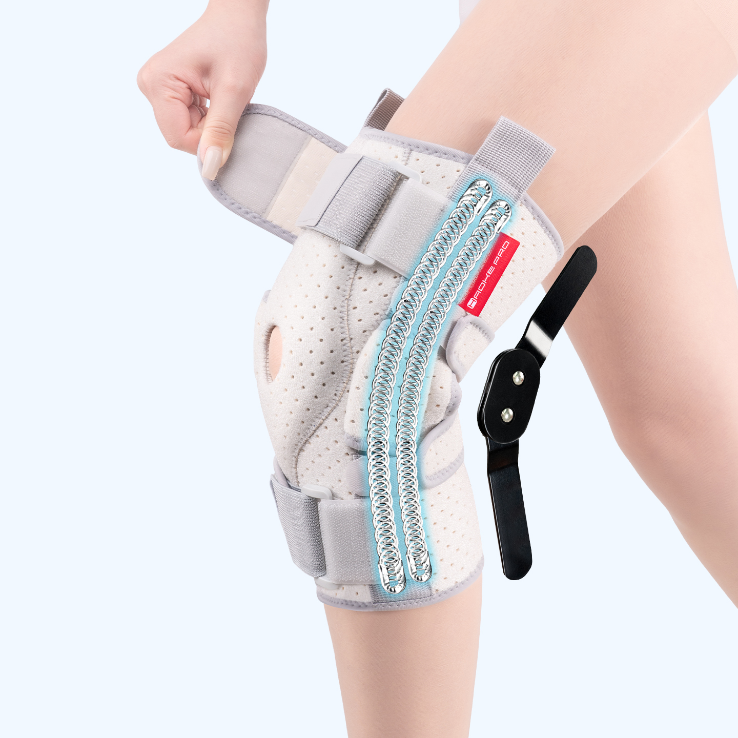 Adjustable knee sleeve with la – Compression Sleeve Calf recenzja i cena