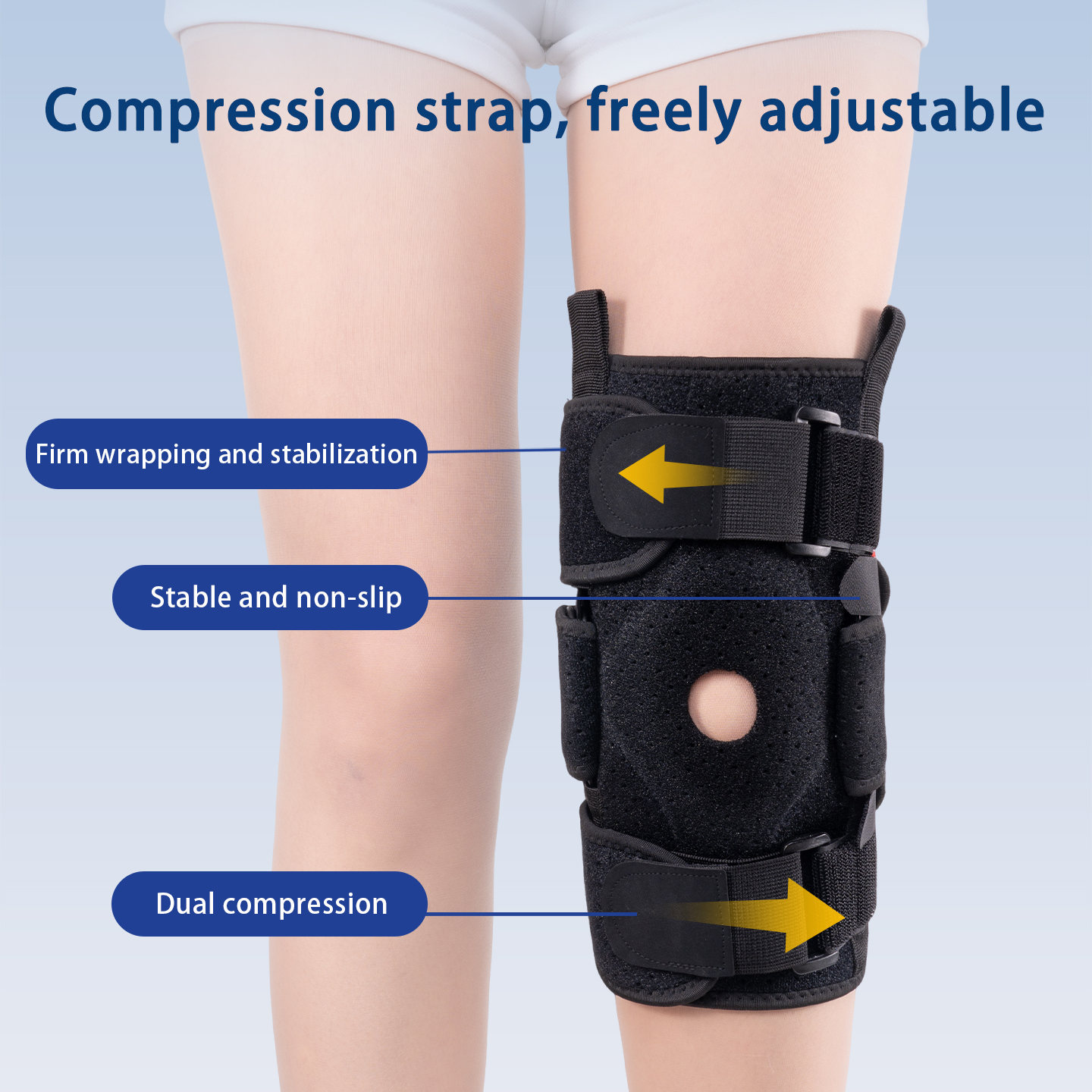 Adjustable knee sleeve with la – Compression Sleeve Calf recenzja i cena