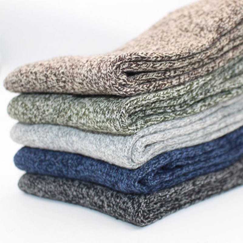 5 Pairs 1 Lot Men's Winter War – Cotton Crew Sock Pack recenzja i cena