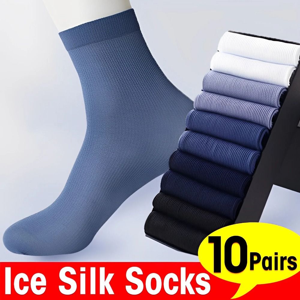 10pairs New Breathable Men Ice – Silk Sock Bamboo recenzja i cena