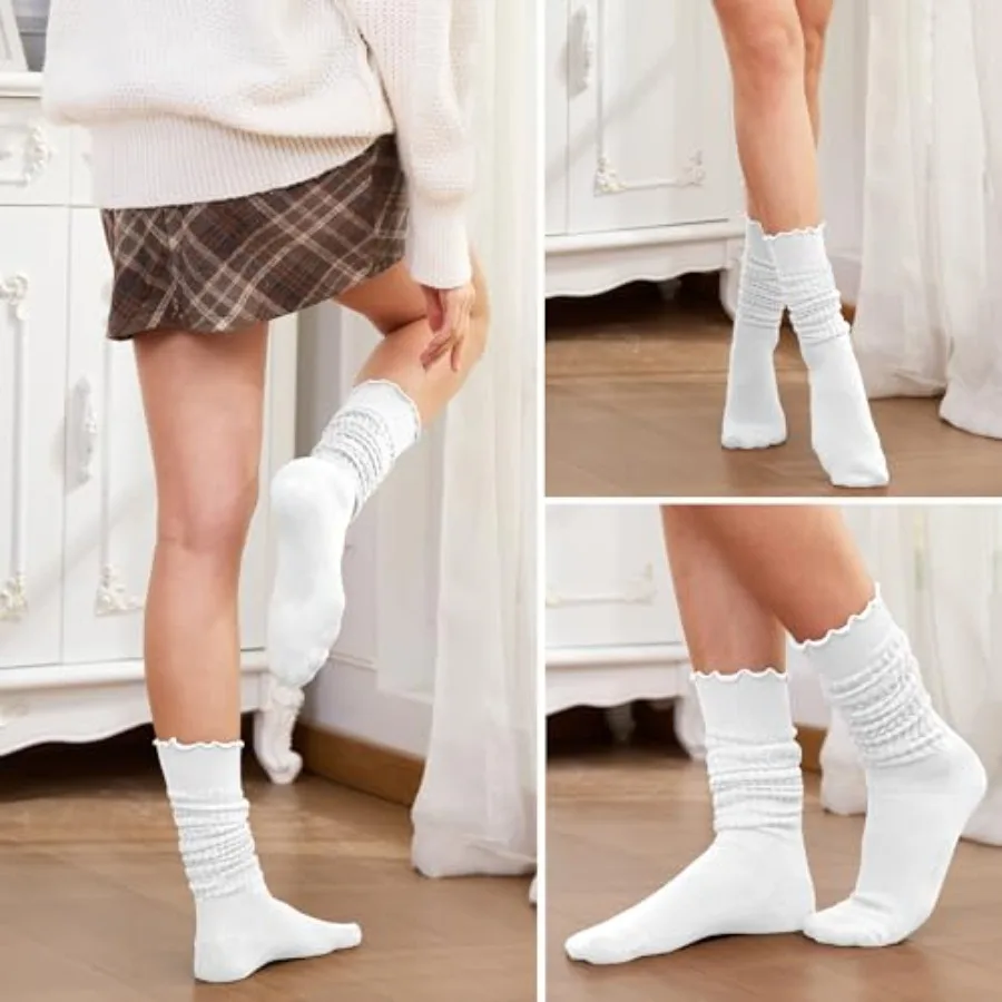 Women's Ruffle Slouchy Socks 3 – Boot Sock Slouchy recenzja i cena