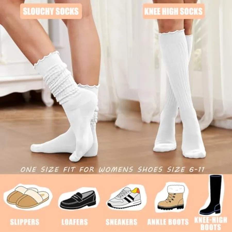 Women's Ruffle Slouchy Socks 3 – Boot Sock Slouchy recenzja i cena
