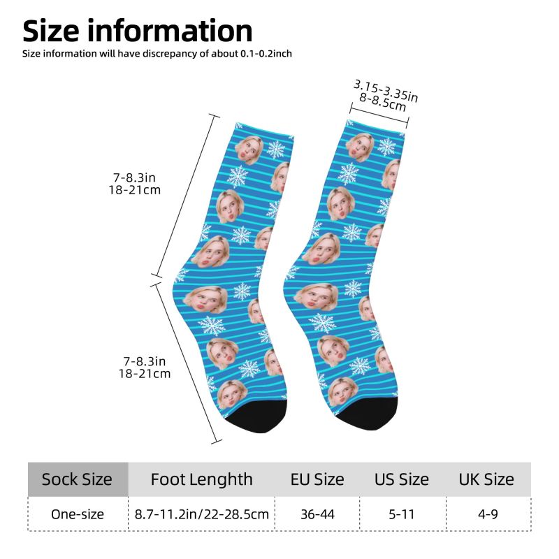 Christmas Face Photo Personali – Dress Sock Men recenzja i cena
