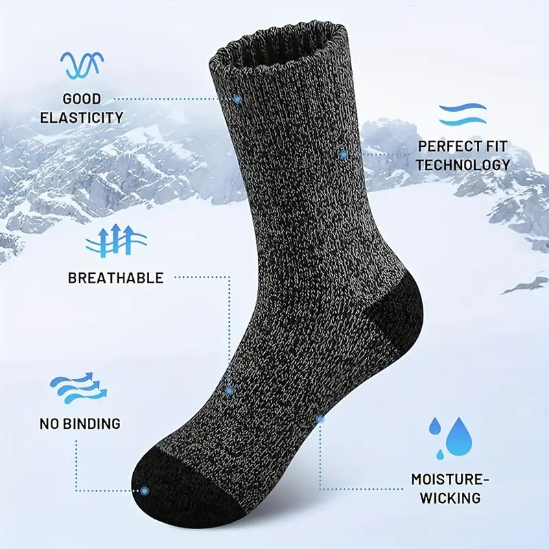 5 Pairs Merino Wool Socks For  – Wool Hiking Sock recenzja i cena