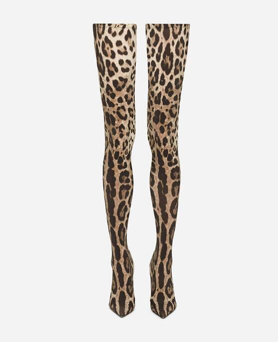Sexy Leopard Over-the-Knee Str – Knee High Sock Women recenzja i cena