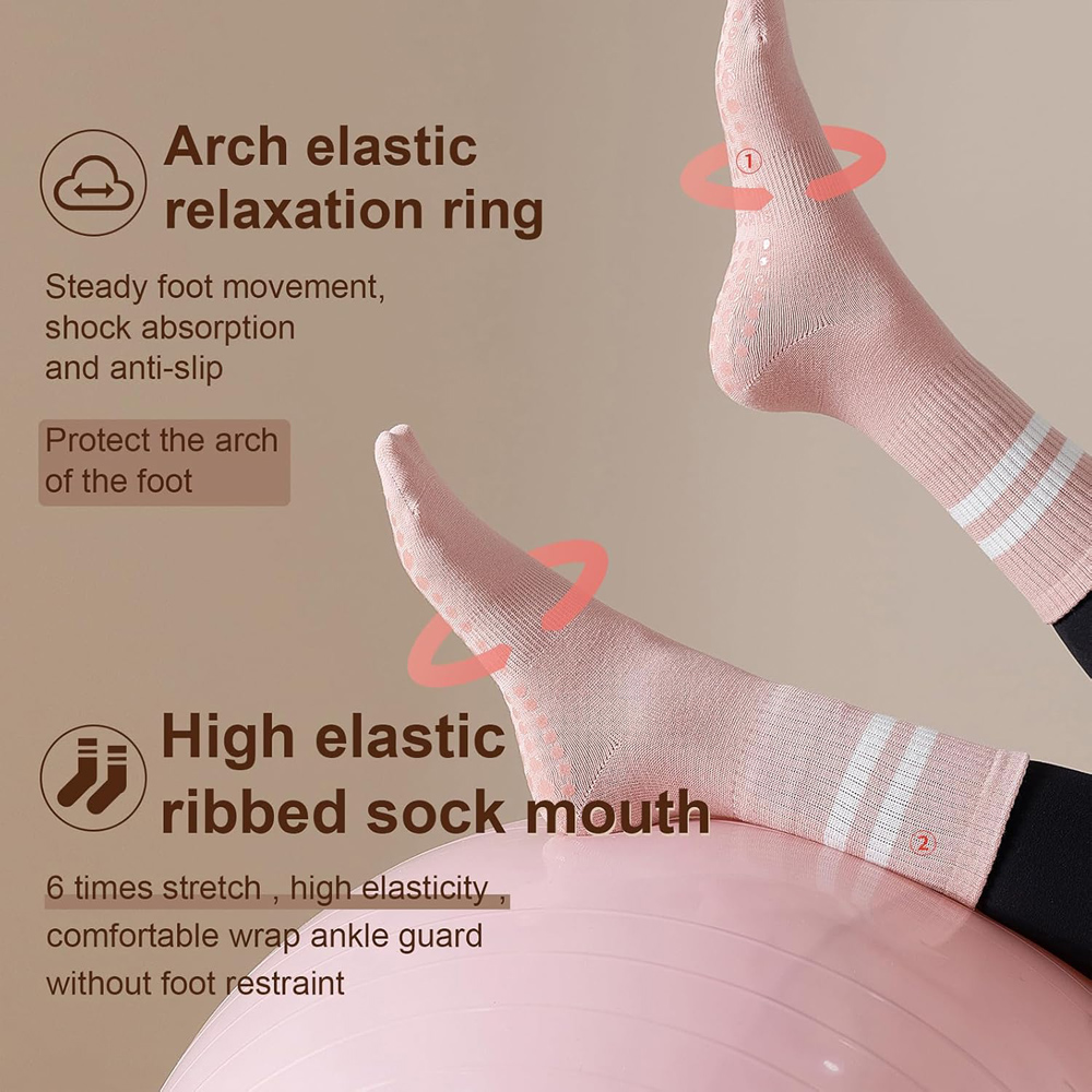 Yoga Pilates Socks with Grips  – Grip Sock Yoga recenzja i cena