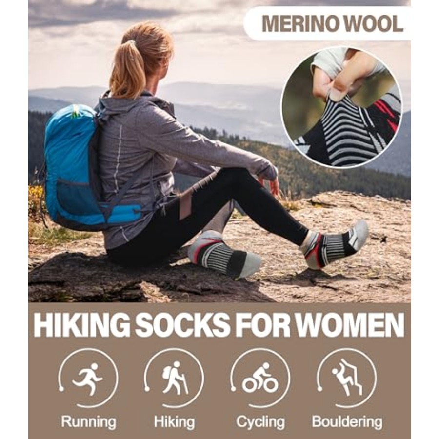 LANLEO Merino Wool Ankle Runni – Wool Hiking Sock recenzja i cena