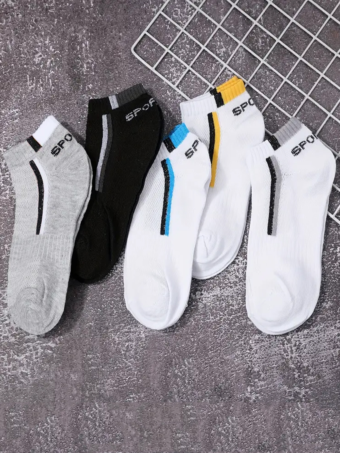 30Pairs Men's Color-block Mesh – Ankle Sock Low Cut recenzja i cena