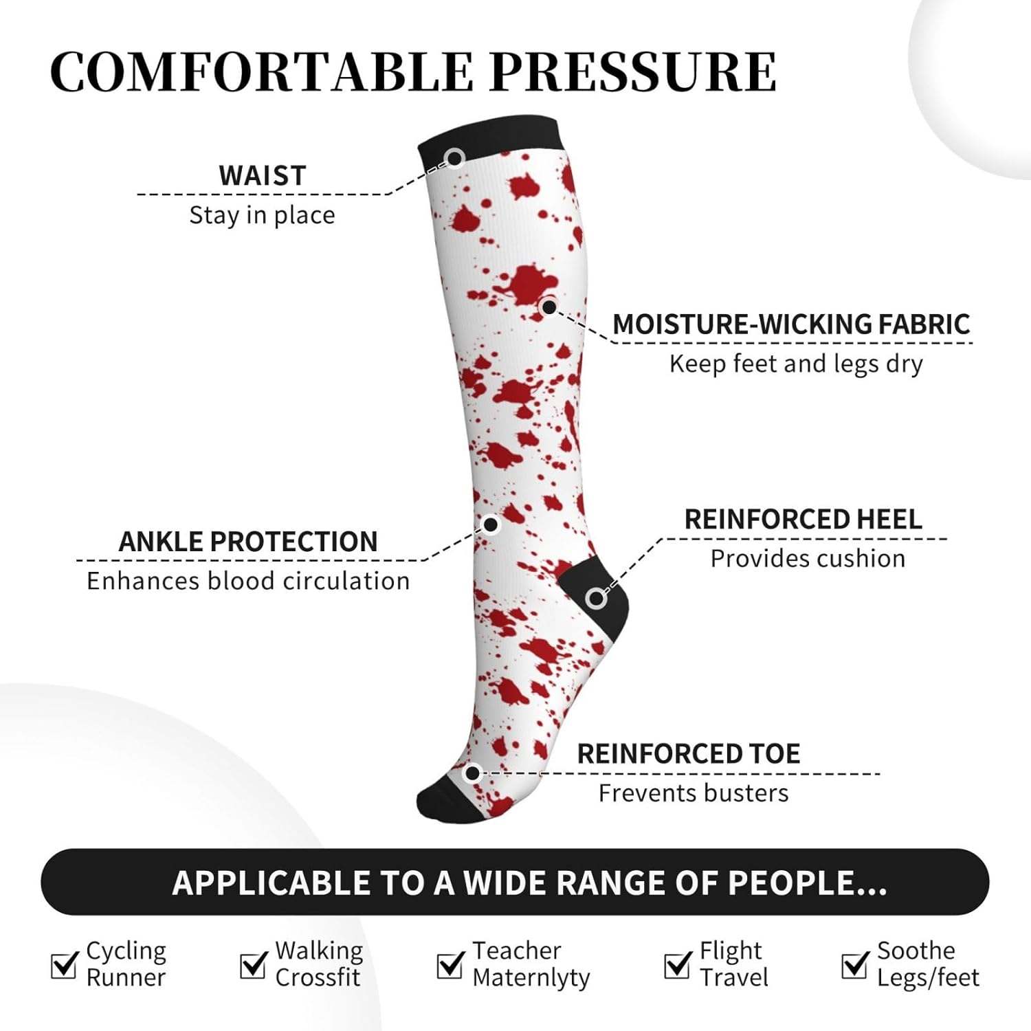 Compression Socks Calf Knee Hi – Knee High Sock Women recenzja i cena