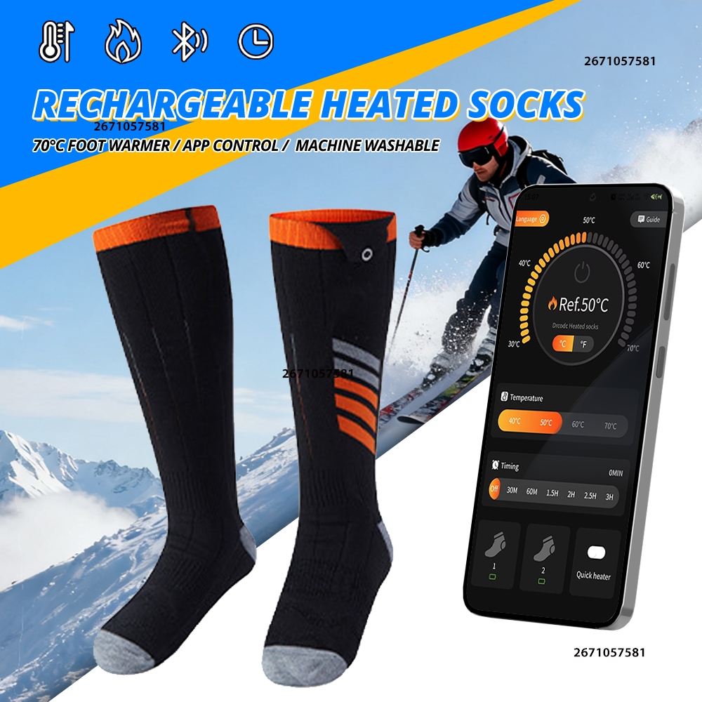 APP Control Heated Socks Recha – Thermal Sock Winter recenzja i cena