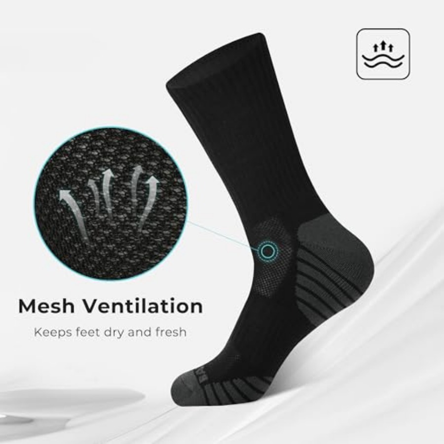 BAMBOO COOL Men's Crew Socks A – Cotton Crew Sock Pack recenzja i cena