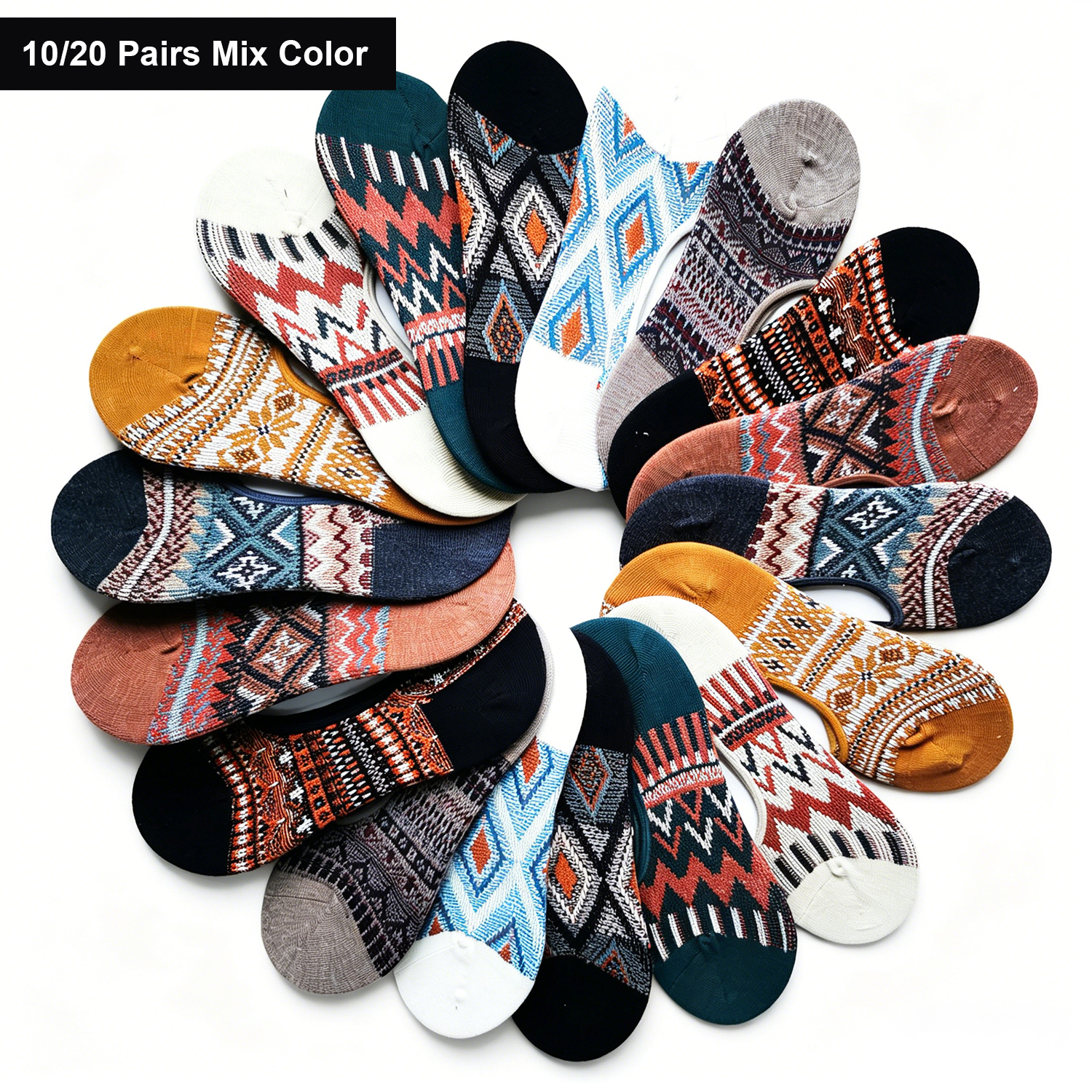 10/20 Pairs No Show Socks Men  – No Show Sock Women recenzja i cena