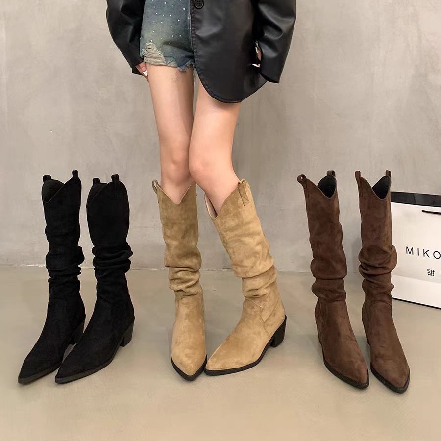 Long boots 2026 French retro c – Knee High Sock Women recenzja i cena
