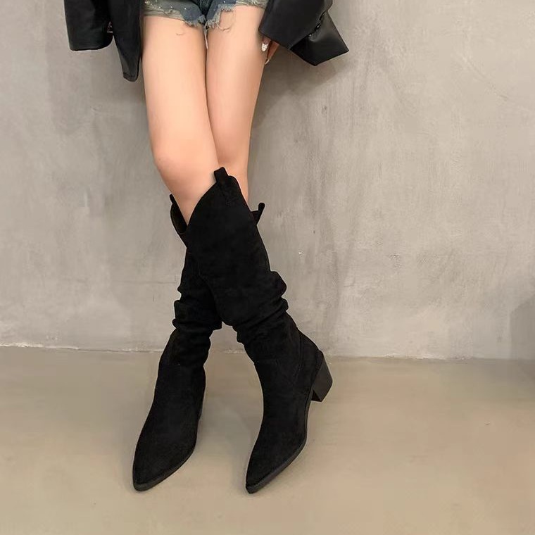 Long boots 2026 French retro c – Knee High Sock Women recenzja i cena