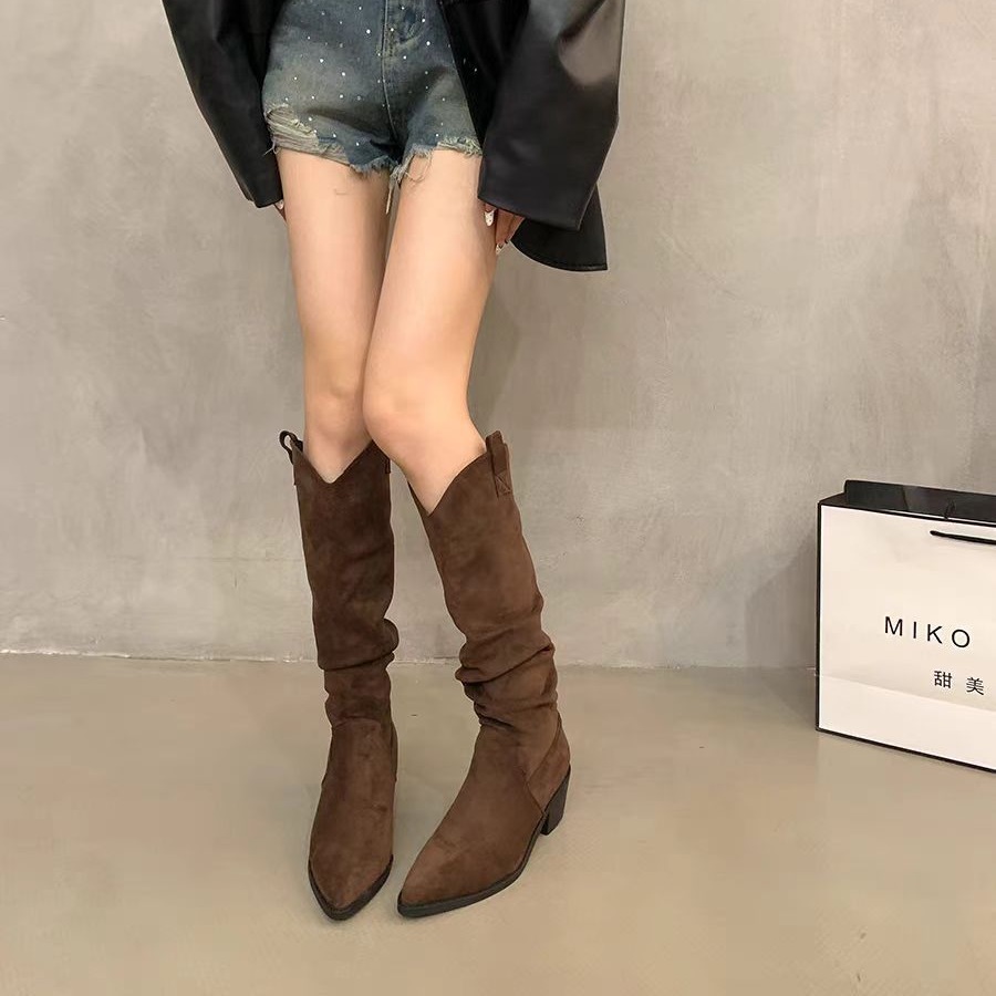 Long boots 2026 French retro c – Knee High Sock Women recenzja i cena