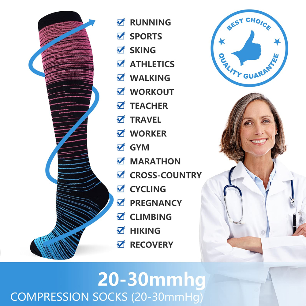 GOMOREON 6Pairs Compression So – Compression Sock Medical recenzja i cena