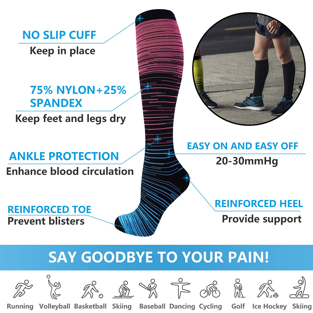GOMOREON 6Pairs Compression So – Compression Sock Medical recenzja i cena