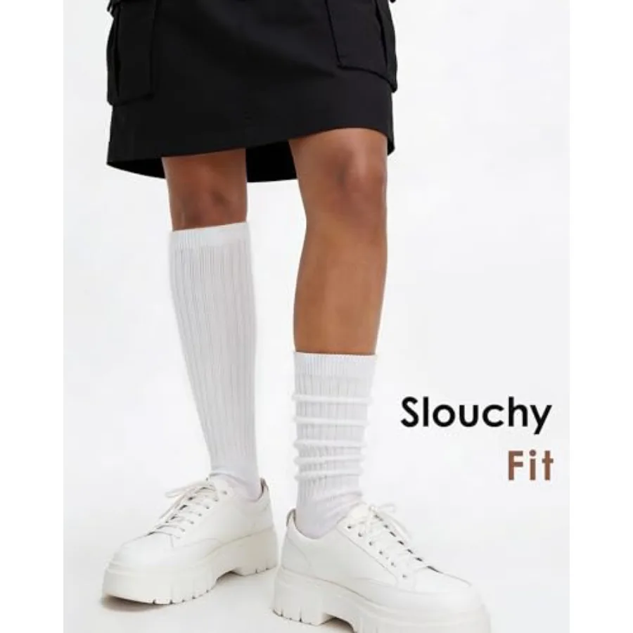 3Pairs Slouchy Socks for Women – Boot Sock Slouchy recenzja i cena
