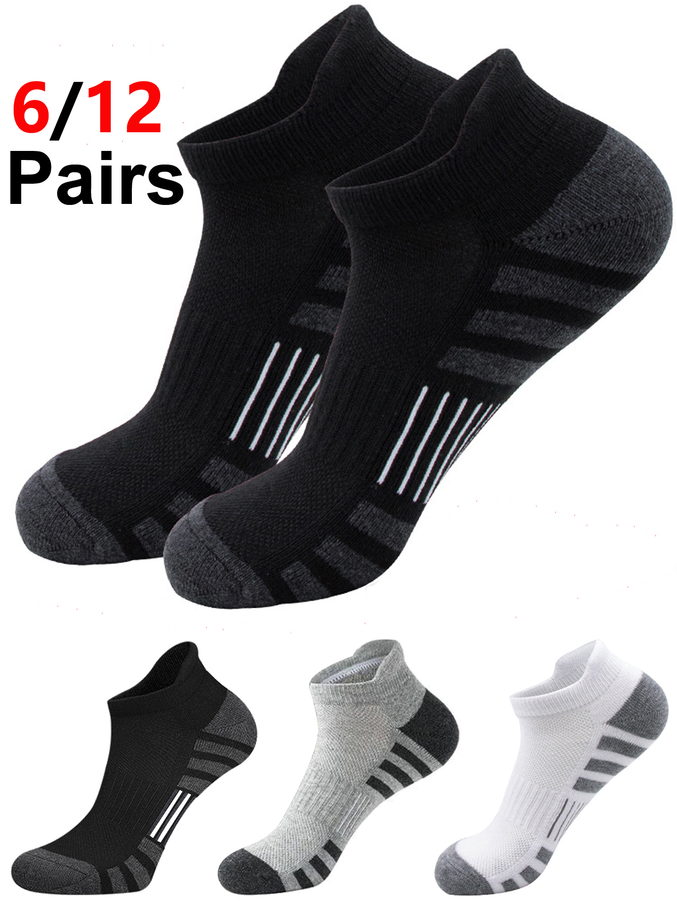 6/12 Pairs Cushioned Breathabl – Athletic Sock Cushion recenzja i cena