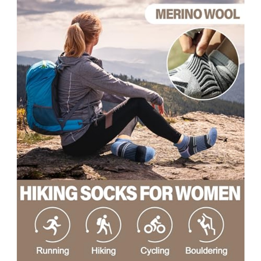 LANLEO Merino Wool Ankle Runni – Wool Hiking Sock recenzja i cena