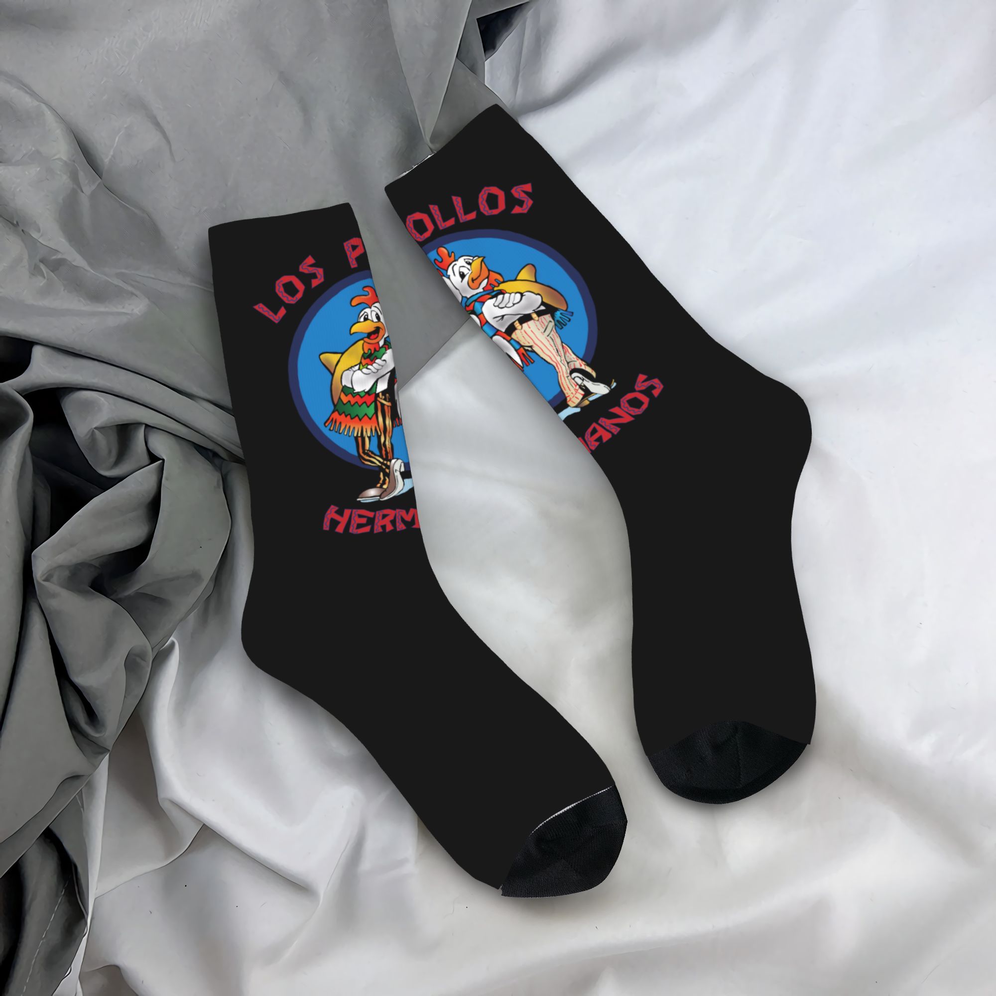 Custom Funny Los Pollos Herman – Dress Sock Men recenzja i cena